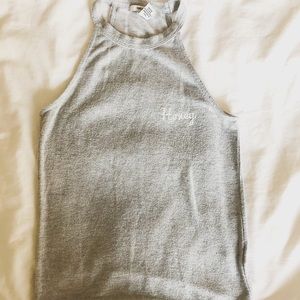 Forever21 Heather Grey “Honey” Halter